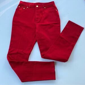Vintage Lauren Ralph Lauren Jeans Co. Women's High Rise Mom‎ Jeans Size 4 Red